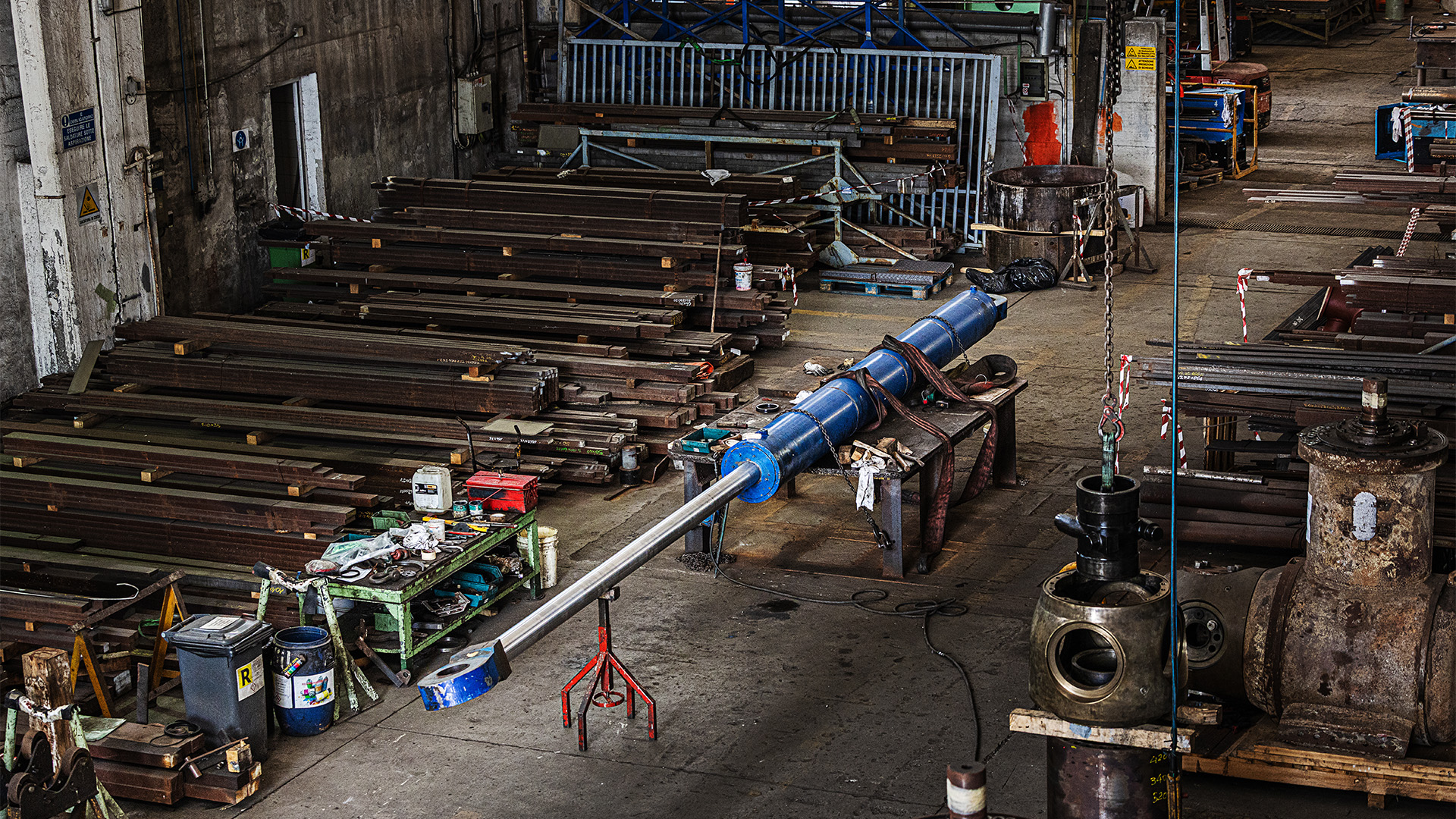 Panoramica di un cantiere navale